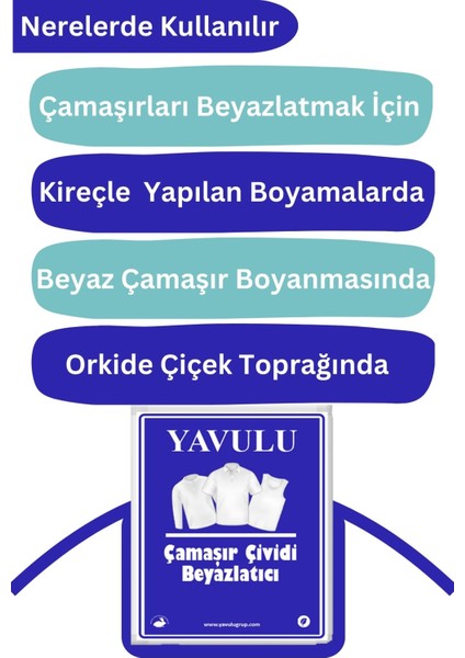 Çamaşır Çividi Mavi Toz Çivit Çamaşır Beyazlatıcı Çamaşır Çiviti 6 Paket 50GR fiyatları