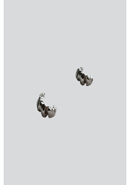 Gümüş Renk Tırtıklı Küpe fiyatları