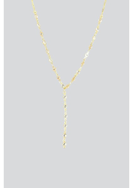 Yuvarlak Taşlı Y Kolye modelleri