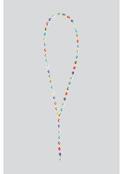 Renkli Nazar Boncuklu Y Kolye