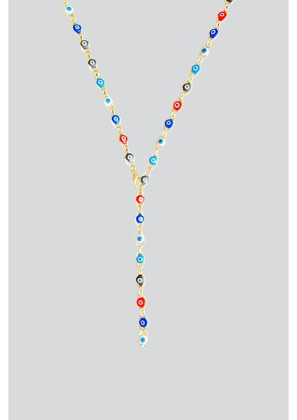 Renkli Nazar Boncuklu Y Kolye modelleri