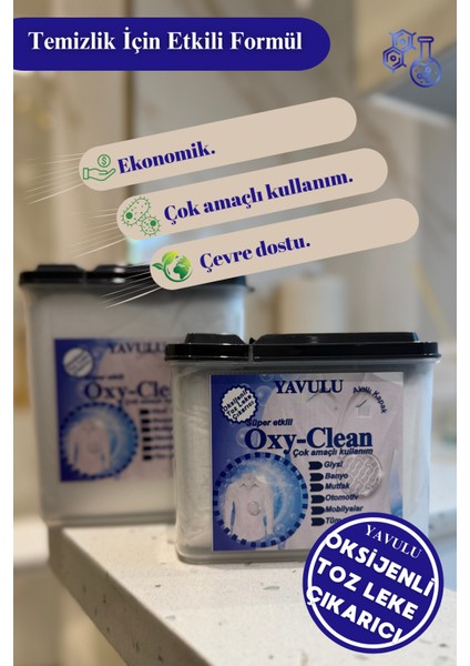 Oksijenli Toz Leke Çıkarıcı Oxy Clean Süper Etkili Formül 1500G-1.5KG (Büyük Boy) fiyatları