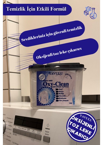 Oksijenli Toz Leke Çıkarıcı Oxy Clean Süper Etkili Formül 1500G-1.5KG (Büyük Boy) modelleri