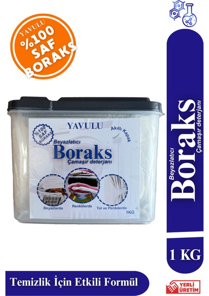 Boraks Çamaşır Deterjanı Beyazlatıcı Boraks (%100 Saf Boraks) 1000G-1KG