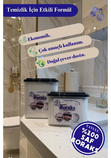 Boraks Çamaşır Deterjanı Beyazlatıcı Boraks (%100 Saf Boraks) 1000G-1KG fiyatları