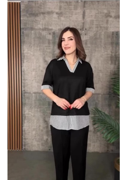 Gömlek Detay Modal Alt Ust Takım