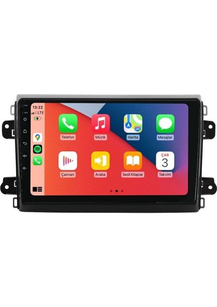 D100452 QLED Ekran Fiat Ducato 2022-2024 4gb Ram 64GB Hafıza Carplay Android Multimedya Teyp