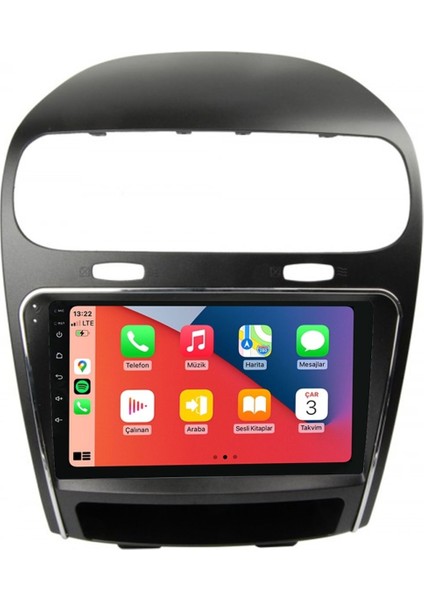 D100451 QLED Ekran Fiat Freemont Dodge Journey 2011-2014 4gb Ram 64GB Hafıza Carplay Android Multimedya Teyp