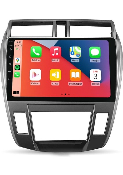 D100456 QLED Ekran Honda City 2009-2011 4gb Ram 64GB Hafıza Carplay Android Multimedya Teyp