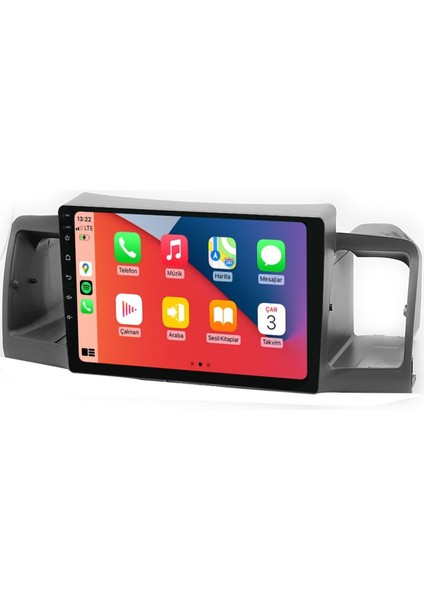 D100450 QLED Ekran Toyota Corolla 2002-2006 4gb Ram 64GB Hafıza Carplay Android Multimedya Teyp