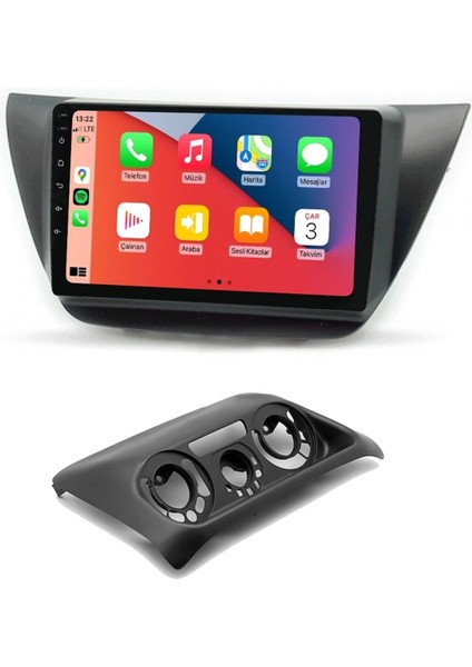 D100458 QLED Ekran Mitsubishi Lancer 2006 2010 4gb Ram 64GB Hafıza Carplay Android Multimedya Teyp