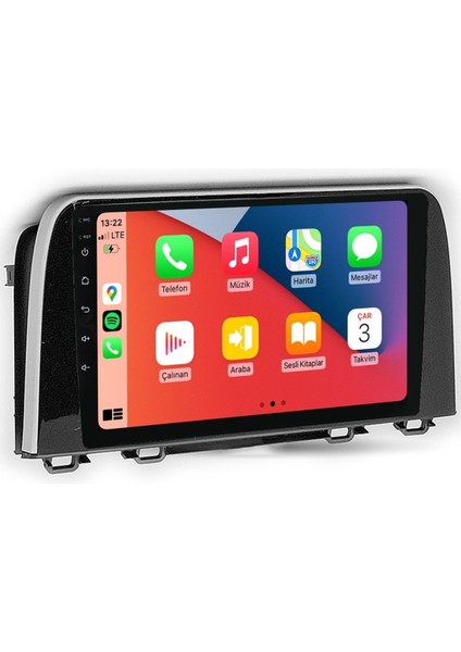D100464 QLED Ekran Honda Crv 2019-2021 4gb Ram 64GB Hafıza Carplay Android Multimedya Teyp