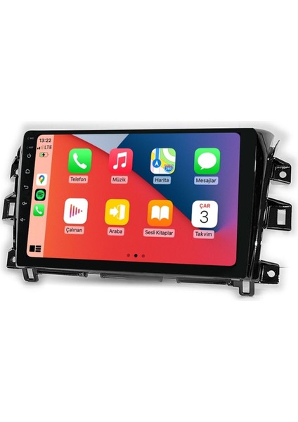 D100461 QLED Ekran Nissan Navara 2014 2017 4gb Ram 64GB Hafıza Carplay Android Multimedya Teyp