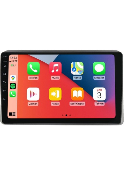 D100464 QLED Ekran Renault Master 2019-2022 4gb Ram 64GB Hafıza Carplay Android Multimedya Teyp