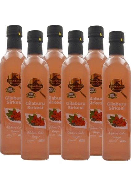 Gilaburu Sirkesi 6x500 ml – Katkısız Doğal | Özel Üretim