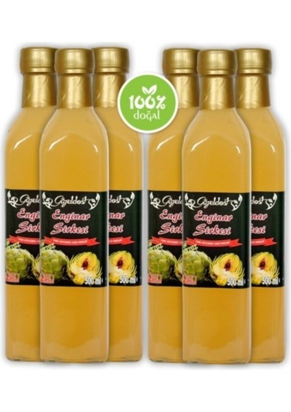 Enginar Sirkesi Katkısız 6'lı Set (Doğal Fermente)