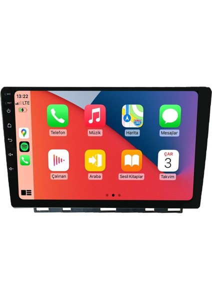 D100463 QLED Ekran Renault Clio 5 2020-2023 4gb Ram 64GB Hafıza Carplay Android Multimedya Teyp