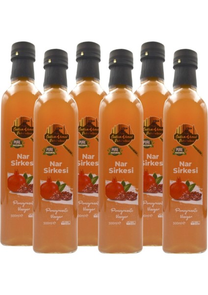 Nar Sirkesi 6x500 ml – Katkısız Doğal | Özel Üretim