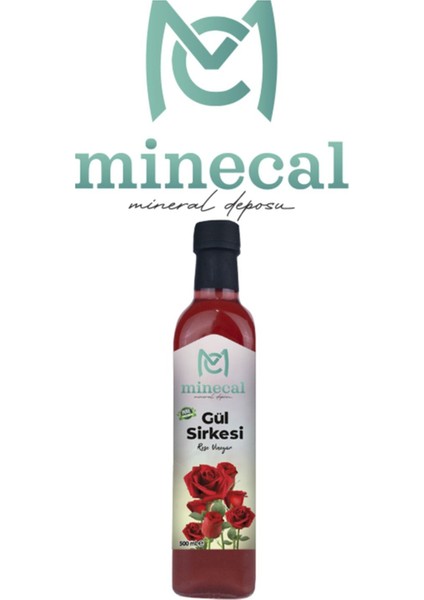Gül Sirkesi 500 ml – %100 Katkısız Doğal | Şekersiz | Koruyucu Içermez