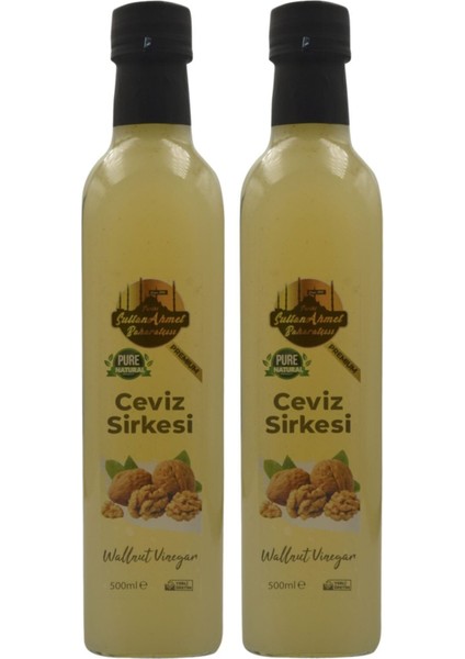 Ceviz Sirkesi 2x500 ml – Katkısız Doğal | Özel Üretim