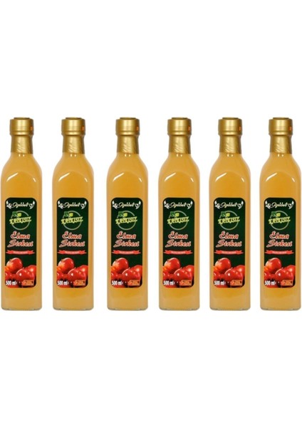Elma Sirkesi 6x500 ml - Katkısız Doğal | Geleneksel Ev Yapımı fiyatları