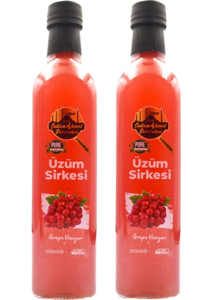 Üzüm Sirkesi Katkısız Doğal 2x500 ml | Özel Üretim
