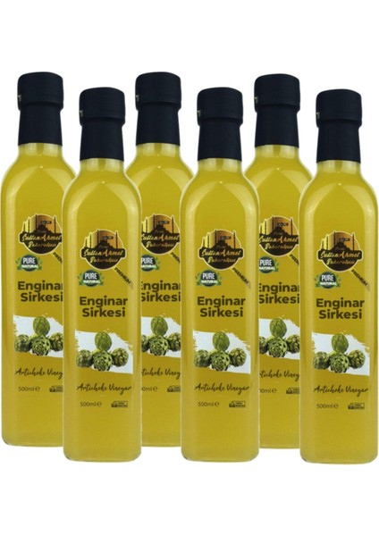 Enginar Sirkesi Katkısız Doğal 6x500 ml | Özel Üretim
