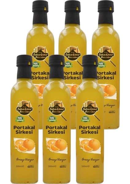 Portalal Sirkesi Katkısız Doğal 6x500 ml | Özel Üretim
