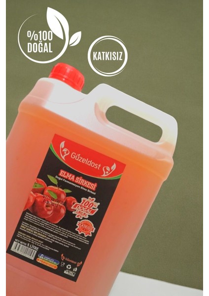 Elma Sirkesi 5 lt Katkısız Ev Yapımı – Saf ve Doğal Lezzet fiyatları