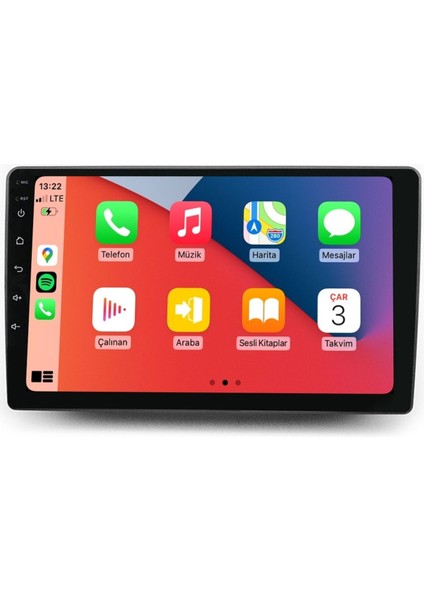 D100465 QLED Ekran Fiat Egea 2015-2018 4gb Ram 64GB Hafıza Carplay Android Multimedya Teyp