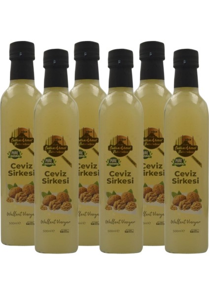 Ceviz Sirkesi 6x500 ml – Katkısız Doğal | Özel Üretim