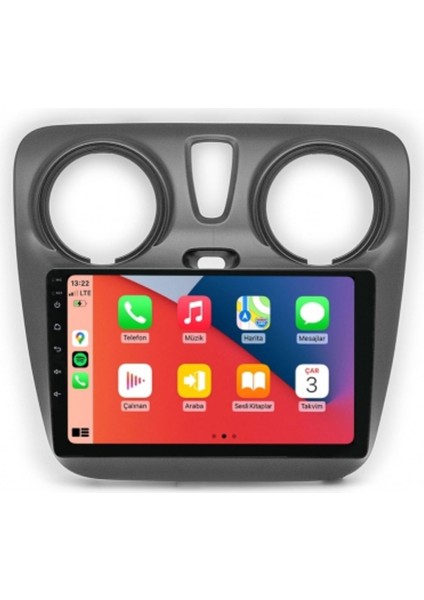 D100466 QLED Ekran Dacia Lodgy Dokker 20122020 Multimedya 4gb Ram 64GB Hafıza Carplay Android Multimedya Teyp