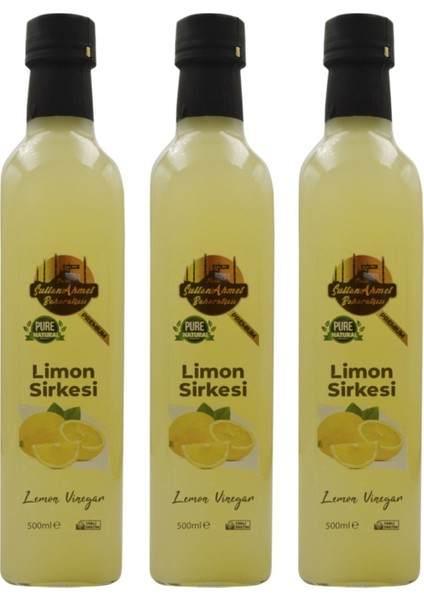 Limon Sirkesi Katkısız Doğal 3x500 ml | Özel Üretim