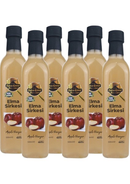 Elma Sirkesi Katkısız Doğal 6x500 ml | Özel Üretim