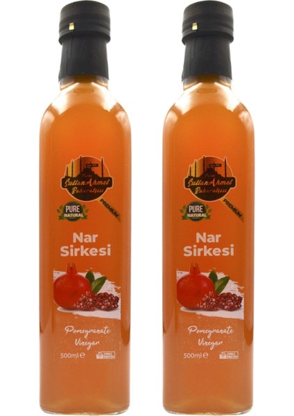 Nar Nar Sirkesi 2x500 ml – Katkısız Doğal | Özel Üretim