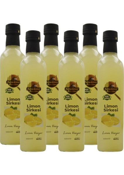 Limon Sirkesi Katkısız Doğal 6x500 ml | Özel Üretim