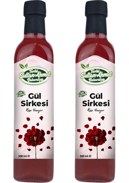 Gül Sirkesi 2x500 ml – Katkısız Doğal | Özel Üretim