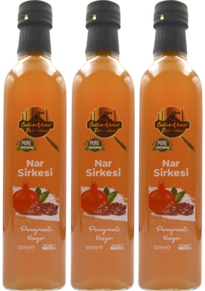 Nar Sirkesi 3x500 ml – Katkısız Doğal | Özel Üretim