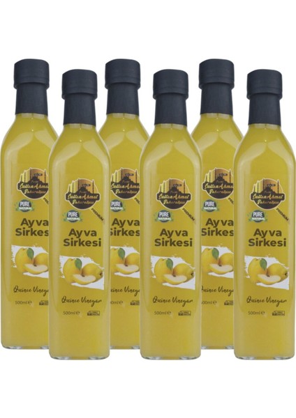 Ayva Sirkesi Katkısız Doğal 6x500 ml | Özel Üretim