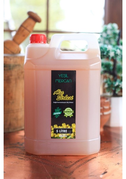 Katkısız Doğal Alıç Sirkesi 5lt – Geleneksel Ev Yapımı