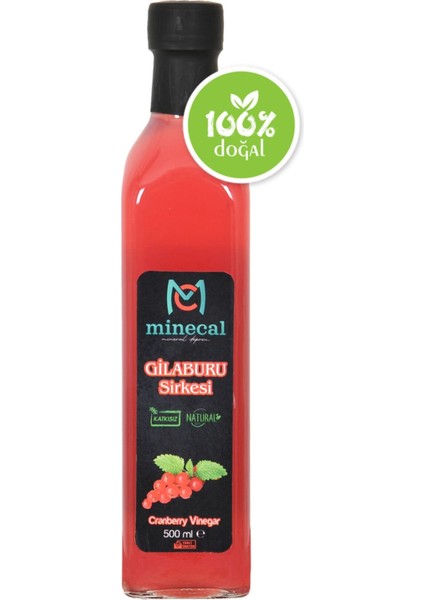 Gilaburu Sirkesi 500 ml – %100 Katkısız Doğal | Şekersiz | Koruyucu Içermez
