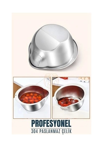Pirinç Süzgeci Makarna Salata Süzgeci 304 Paslanmaz Çelik Mink Design fiyatları