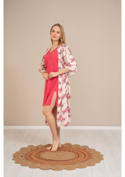 Perfect Club Kadın Gecelik Sabahlık Takım 4354 - 1 Adet