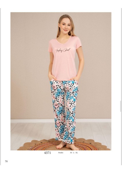 Perfect Club Kadın Bisiklet Yaka Kısa Kol Pijama Takımı 4371 - 1 Adet fiyatları