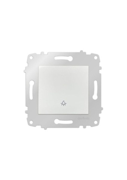 8 Adet Grano Beyaz Zil Anahtarı Light Çerçevesizdir