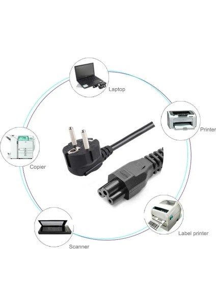 1.5 Metre Dizüstü Uzatma Kablosu C5 Ab Güç Kablosu Güç Kaynağı Ceryan Kablosu Hp Sony Asus Lenovo Samsung Dizüstü Güç Adaptörü Kablosu 1.5mt fırsatları