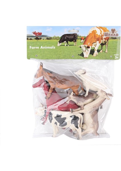 SH-9001-VARDEM Poşetli 6pcs 8 Inch Çiftlik Hayvan ve Dinozor Set fiyatları