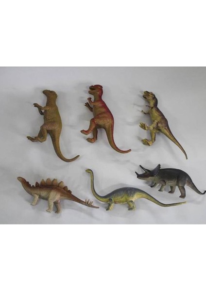 SH-9001-VARDEM Poşetli 6pcs 8 Inch Çiftlik Hayvan ve Dinozor Set modelleri
