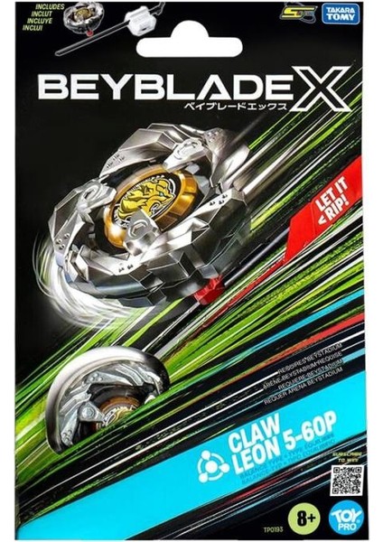 Nessiworld BEY03000 Beyblade 1li Set Claw Leon 5-60P