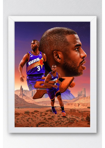 Chris Paul Çerçeveli Tablo - Basketbol Nba Posteri Tablo